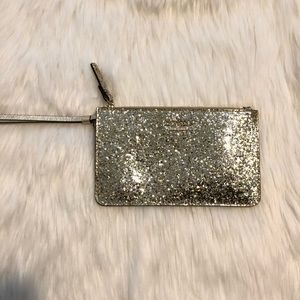 Kate Spade New York Glitter Bug Gold Wristlet